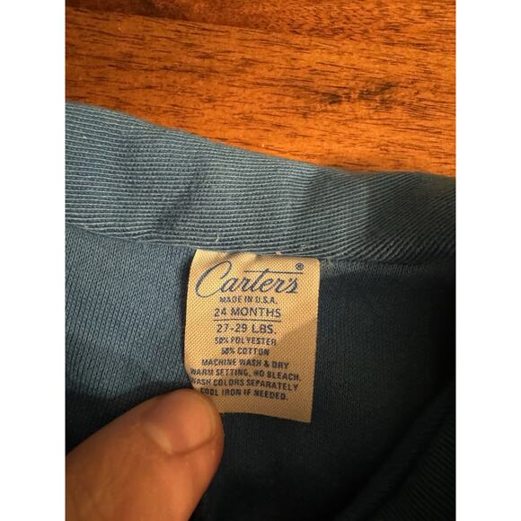 Vintage Carters USA Made Sailors Navy Toddler Outfit 24 Months (27-29 Lbs) / 2T - Picture 3 of 7